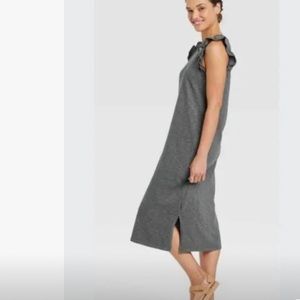 NWT Universal Thread NWOT Scoop neck flutter sleeve midi shirt dress XS